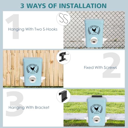 Hanging Chicken Feeder and Waterer Set 3 Gallon T8521