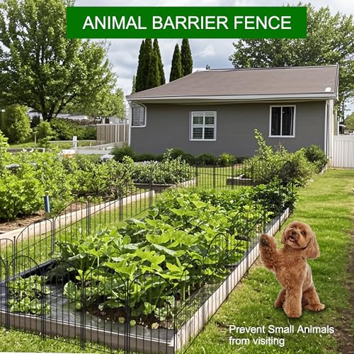 Arched Rustproof Metal Garden Fence Border 10 Panels E698