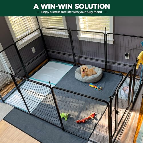 FXW Rollick Dog Playpen 32 Inch 16 Panels for Small and Medium Dogs E405995