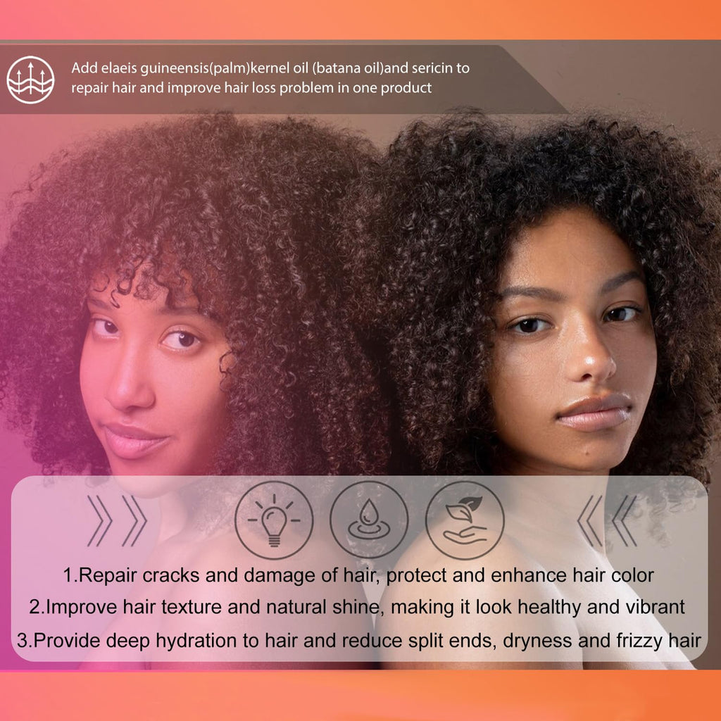 Batana Oil for Hair Growth, Unrefined Organic Pure Batana Butter Conditioner I93024