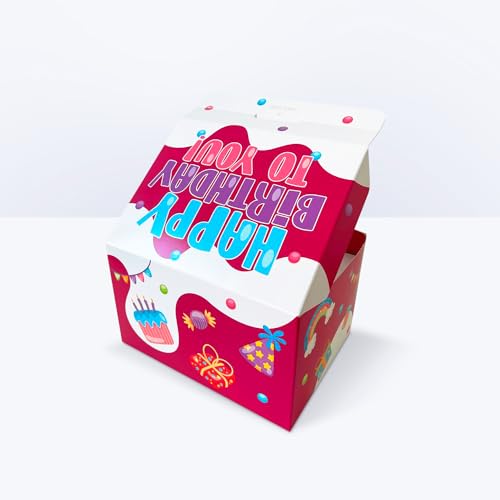 FETTIPOP Merry Christmas Exploding Confetti Gift Box, Pop Up Surprise, Prank Gift Wrapping Idea E58876