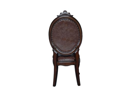 9pc Formal Dining Table Set with 6 Side Chairs and 2 Arm Chairs, Bone White K3675