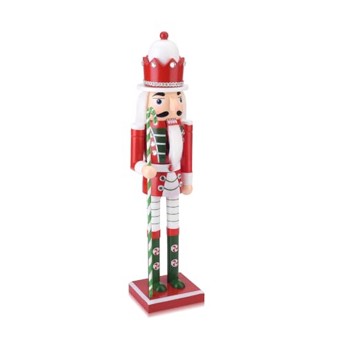 Wooden Christmas Soldier Nutcracker Decorations 15 Inch Green P2656