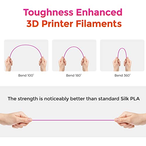 FLASHFORGE Silk PLA Filament 1.75mm, 1kg Spool V8381