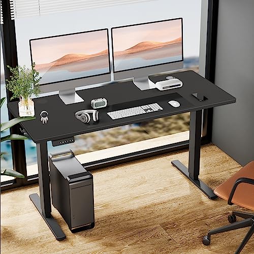 Adjustable Height Electric Standing Desk 55x24 Inch Black W5266