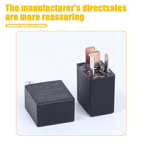 2 PCS Car 5-pin Relay 12V 30A Heavy Duty Standard Automotive Relay X60389