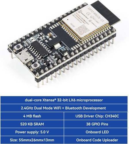 SunFounder ESP32 Ultimate Starter Kit with ESP32CAM, Python C Scratch, IoT for Beginners P660