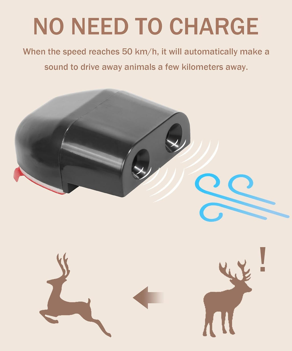4 PCS Deer Whistles for Vehicles, Car Warning Devices B2994