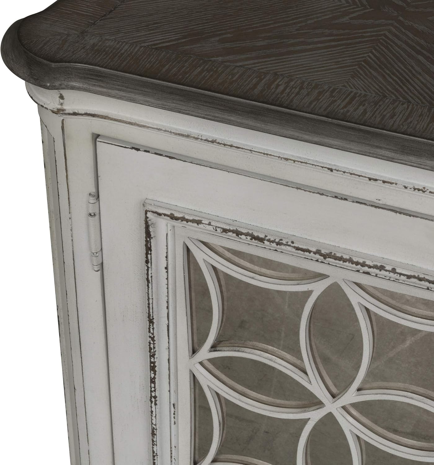 Liberty Furniture Magnolia Manor 84" TV Console, Antique White D3337