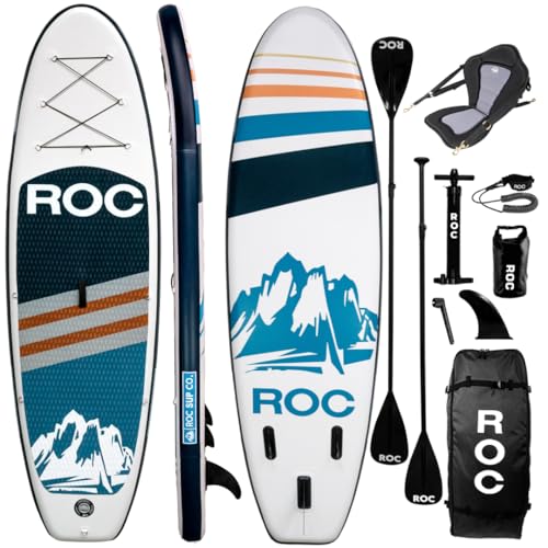 Roc Inflatable Stand Up Paddle Board with Premium Accessories, Wide Non-Slip Deck A34223