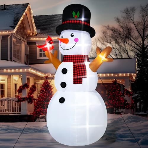 16FT Christmas Inflatable Snowman with LED Lights Outdoor Yard Decor N561071