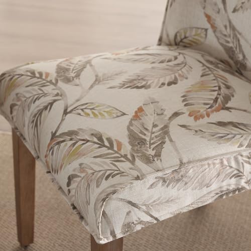 Upholstered Dining Chairs Set of 2, Farmhouse Cane Back Rattan Side Chairs, White S588127