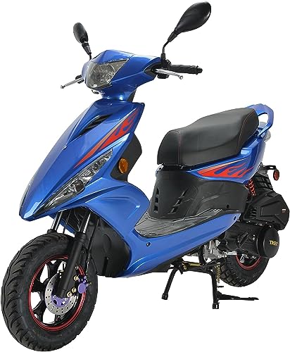 HHH Wave 150cc Scooter Moped with 10" Aluminum Wheels Black O5020