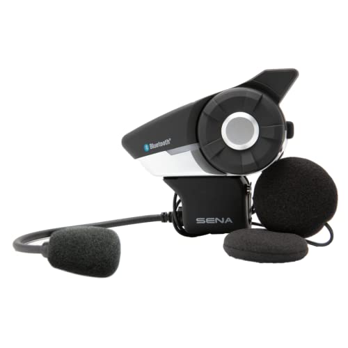 Sena 20S EVO Motorcycle Bluetooth Headset Communication System with HD Speakers, Black S551942