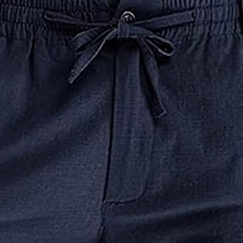 SHOPESSA Men's Business Casual Pants Relaxed Fit Elastic Waist Stretch T1510