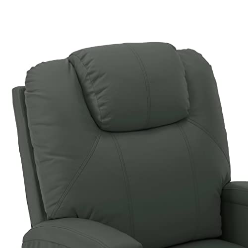 vidaXL Electric Power Lift Massage Chair with Vibration, Black Faux Leather N279187