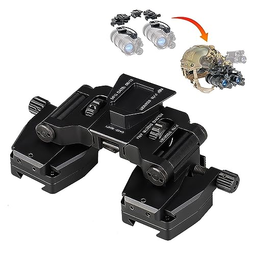 PVS-14 Light Weight Dual Tube Mounting System IC AN/PVS-14LW，Night Vision Goggles Night Vision Adapter for PVS-14 Night Vision Binoculars Monocular Or Binocular (Color : Black)