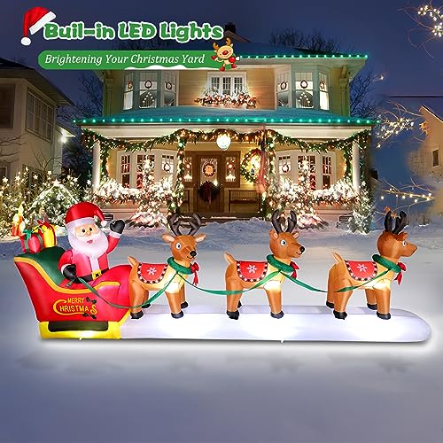 FunFanso 14 FT Christmas Inflatable Snowman with LED Light U47374