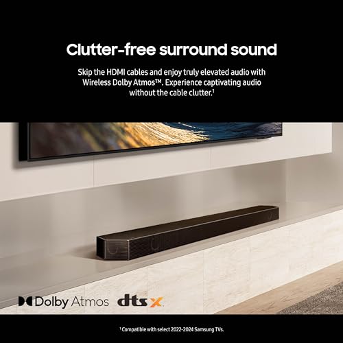 SAMSUNG Q990D 11.1.4ch Soundbar with Wireless Dolby Atmos and Rear Speakers M1387