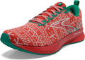 Brooks Women's Levitate 5 Neutral Running Shoe - Red/White/Green - 6 Medium