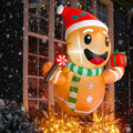 B&D 12FT Giant Christmas Inflatables Snowman Outdoor Decorations with Rotating LED Lights B36000