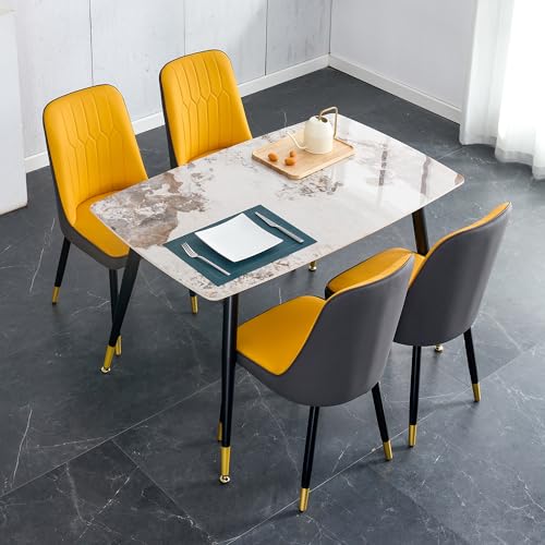 Marble Sintered Stone Oval Dining Table 50" White A86593