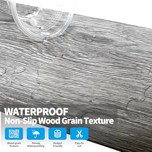 ATOPOSE Peel and Stick Vinyl Flooring 36pcs 6"×36" Wood Effect Waterproof D74600