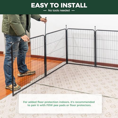 FXW Rollick Dog Playpen 32 Inch 16 Panels for Small and Medium Dogs E405995