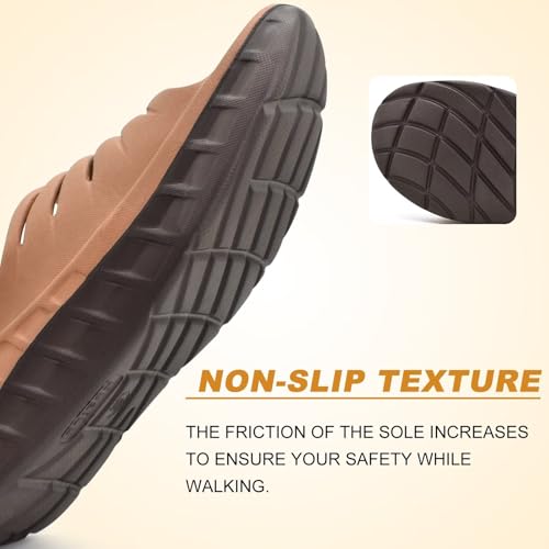 KuaiLu Men's Recovery Sandals Orthotic Cushion Open Toe Sport Slides D332788