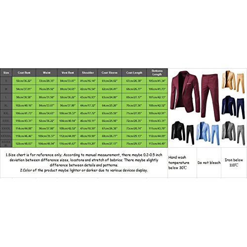Men’s Blazer Set 2 Piece Slim Fit Suit Jacket and Dress Pants L465289