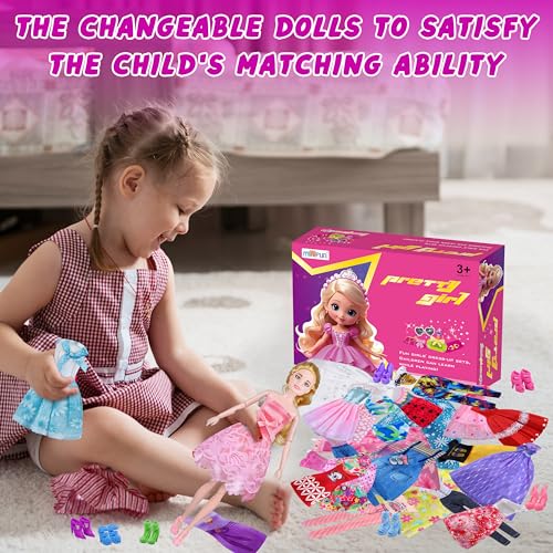 342 Pcs Doll Clothes and Accessories Playset for Girls G903