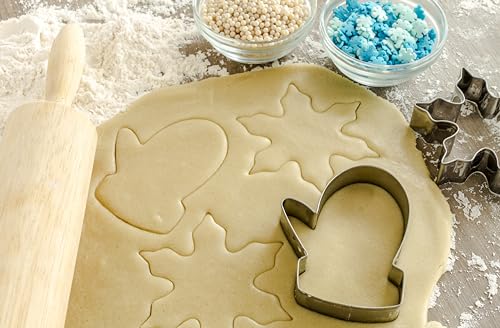 Snowflake Confetti Sprinkles - 1.2 Pounds - Blue & White Jimmies for Baking A6962