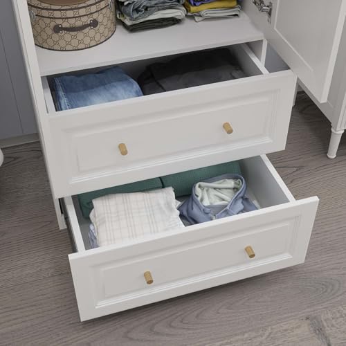 78.74" 6-Door Large Armoire Wardrobe with 3 Drawers & 2 Hanging Rods, White V38930