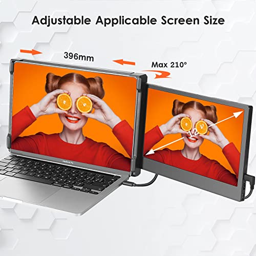 Laptop Screen Extender 15.6" Portable Monitor with 120% sRGB, FHD IPS & USB to HDMI Hub L477181