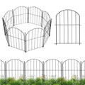 Garden Fence 10 Panels, 24 in(H) x 10 ft(L) Arched Rustproof Metal Garden Fence Border Animal Barrier for Dog Flower Edging for Yard Patio Outdoor