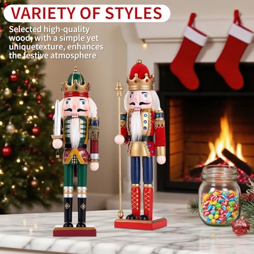 11.8 Inch Wooden Nutcracker Christmas Decor T403