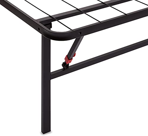 Amazon Basics Foldable Metal Bed Frame with Storage, Full Size, Black A770